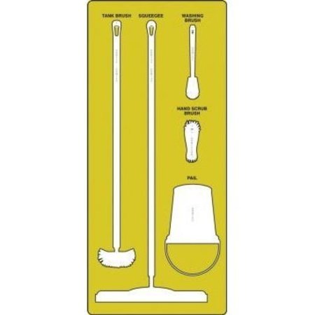 ACCUFORM WET ZONE STOREBOARDS ULTRA PSB711YLWT PSB711YLWT